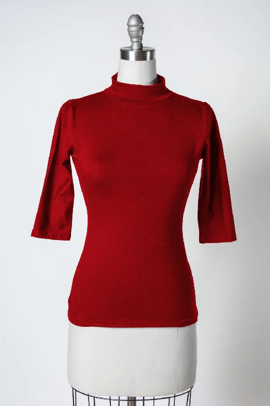Denise Top 3/4 Sleeve - Red European