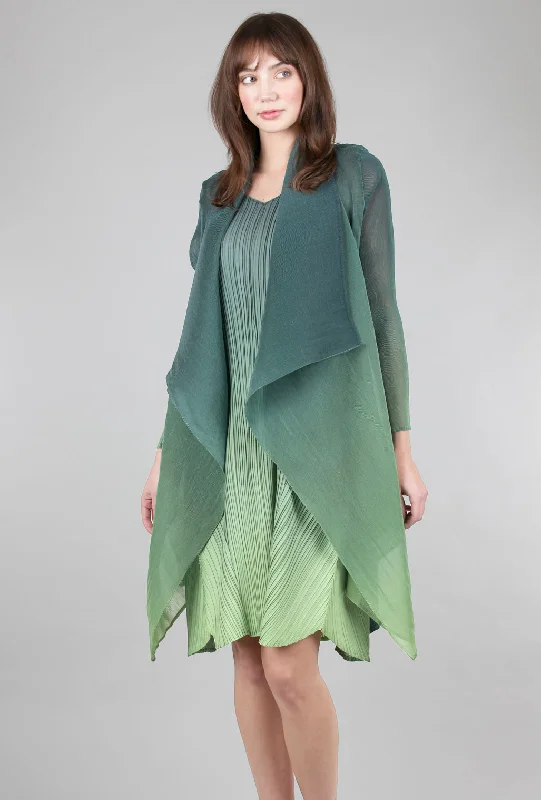 Shorter Collare Coat, Forest Fade Cozy Women's Winter