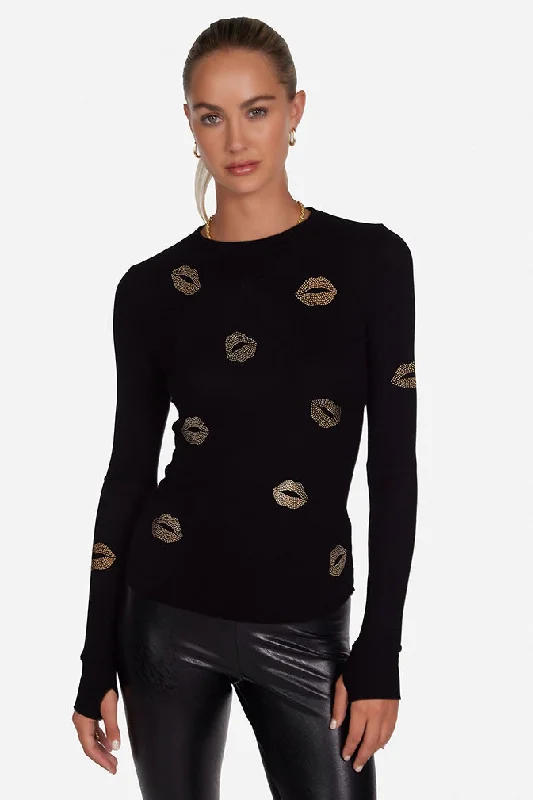 Lauren Moshi McKinley Gold Kisses Thermal Laid - back Women's Style