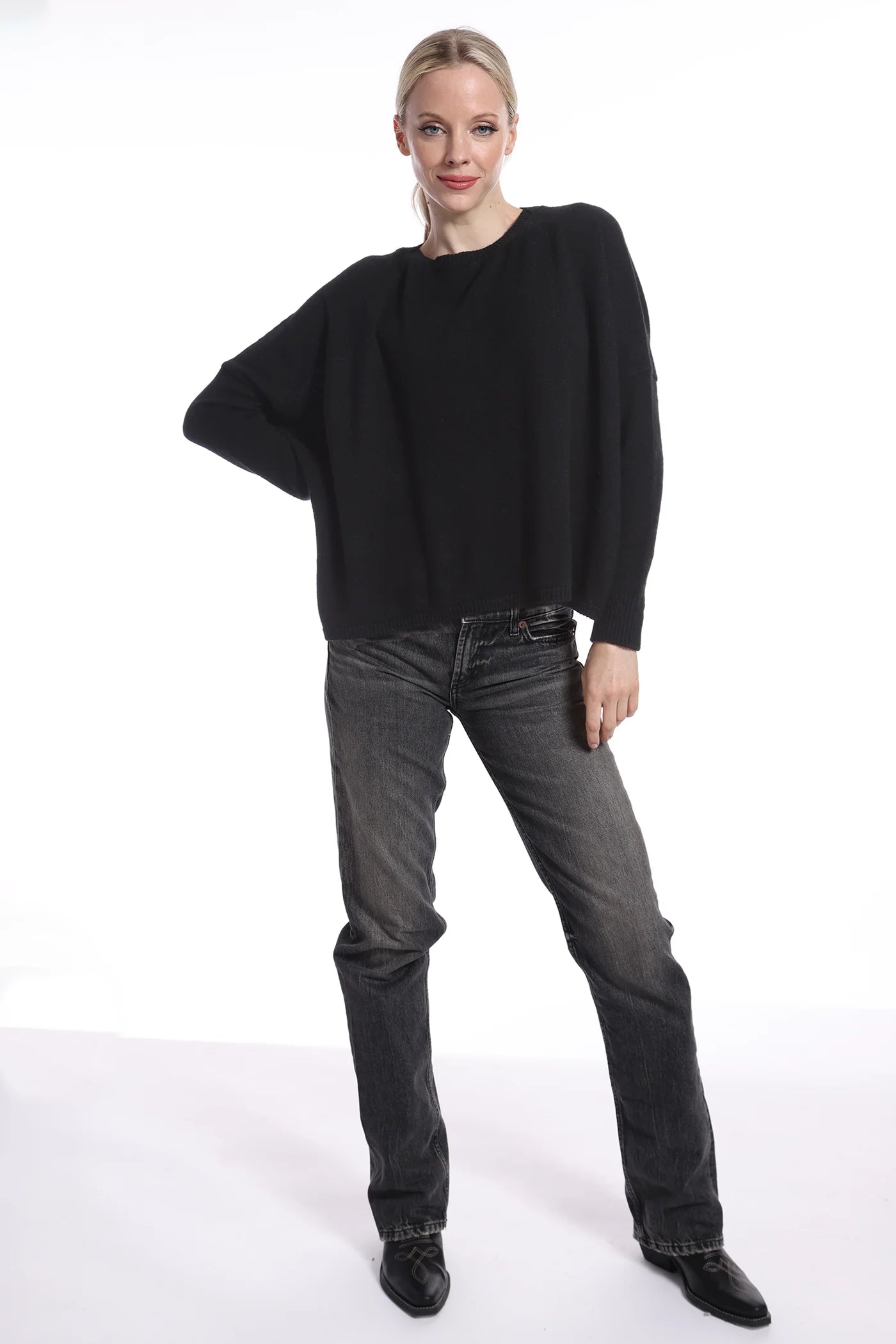 Minnie Rose Cashmere Cropped Sweater Cool Women's Skate