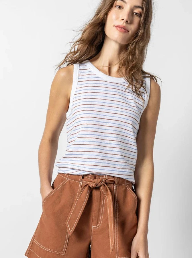 Striped Crew Tank Modern Women's Tech