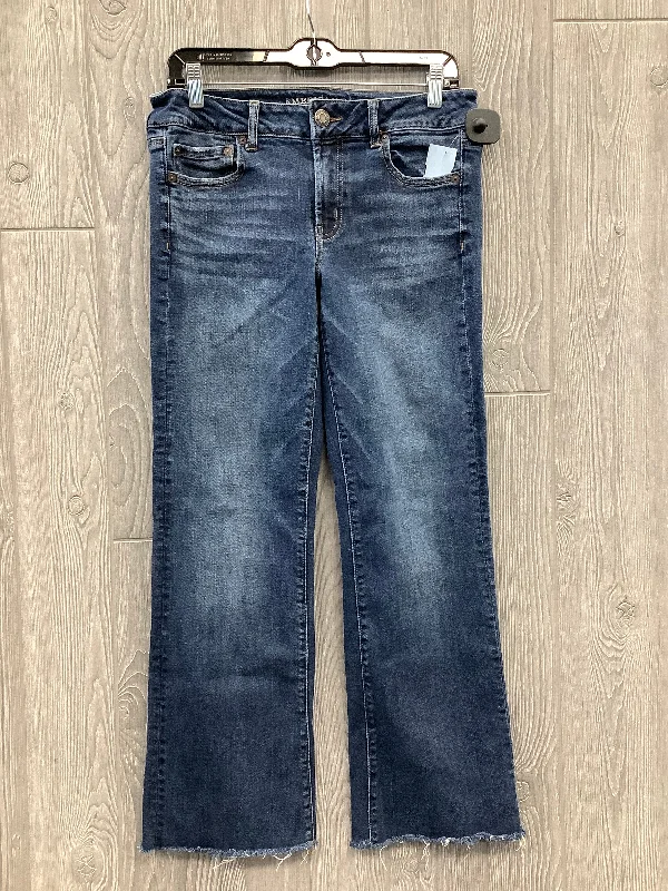 Jeans Boyfriend By American Eagle In Blue Denim, Size: 10 Adventure