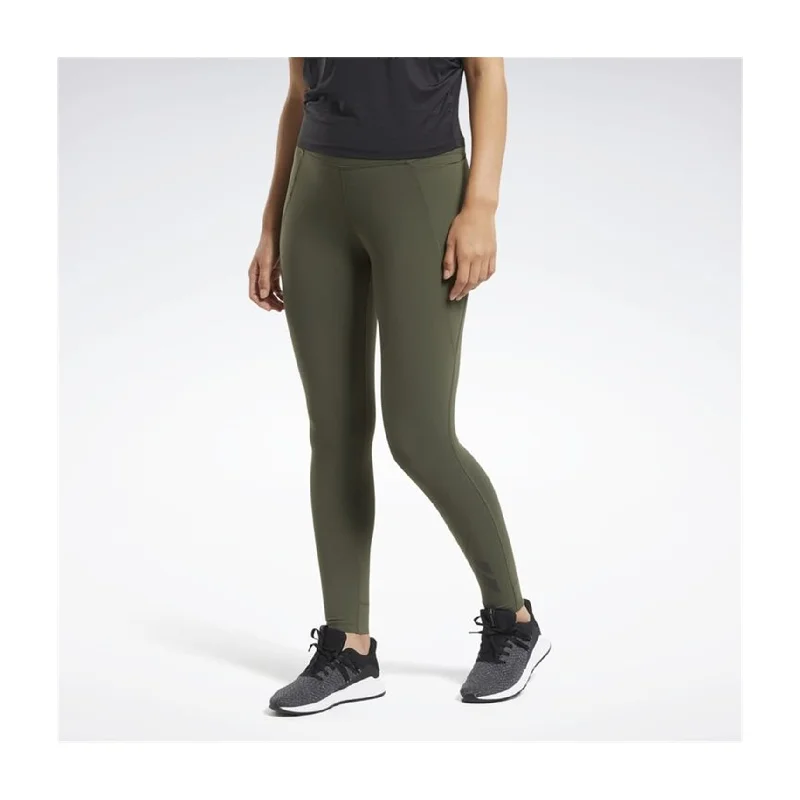 Reebok Womens Lux Compression Athletic Pants, Green, Small Elegant Women's 