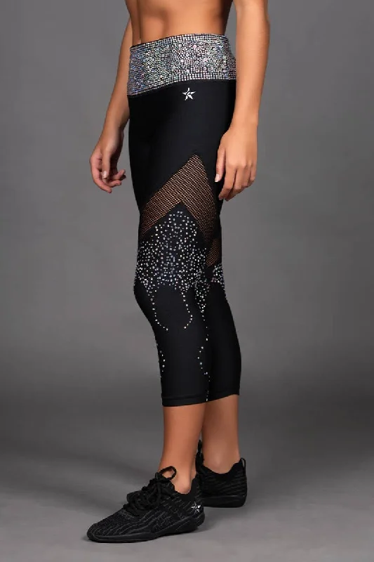 Crystal Couture High Rise Capri - Special Order Casual Women's Loose - fitting