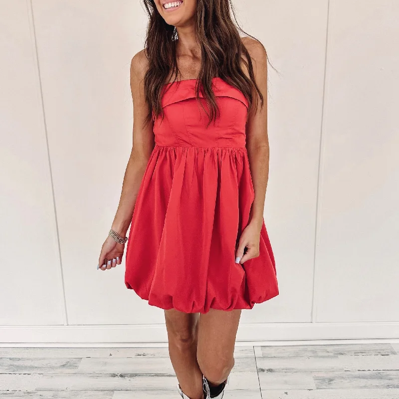 Reese Red Dress Vintage Women's 1970S 