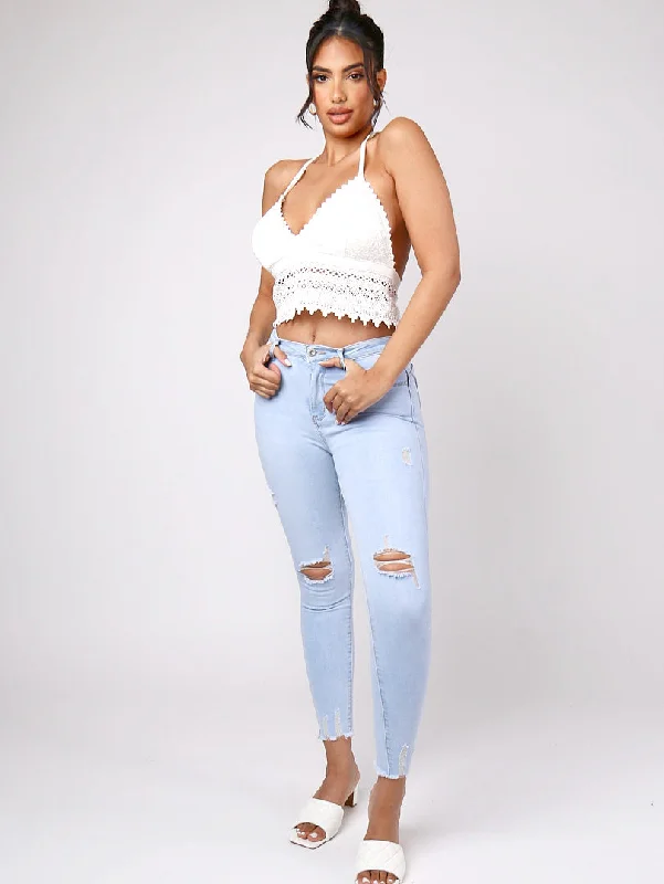 Jean coupe skinny bleu Modern Women's 