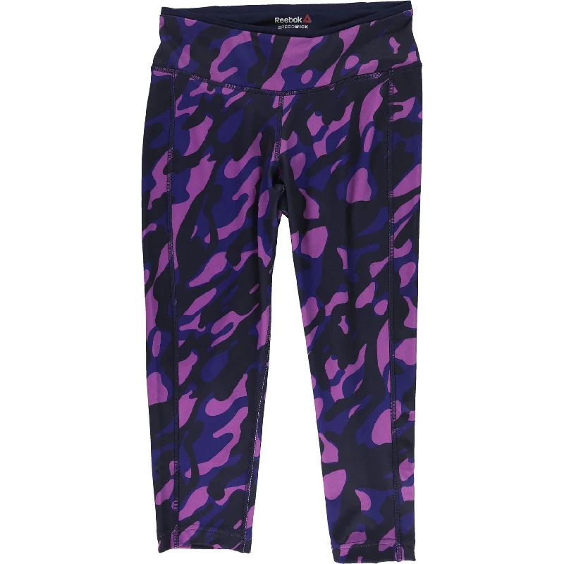 Reebok Womens Core Capri Legging Yoga Pants, Purple, Small Dynamic Women's Moto