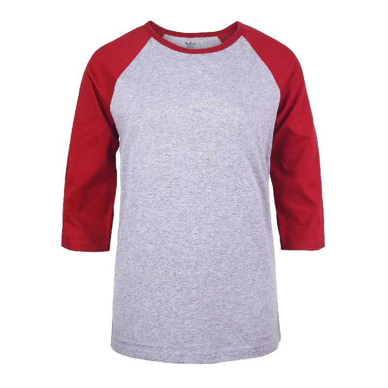 SOFRA LADIES BASEBALL TEE (LBT001_LT.H/BUR) Gym