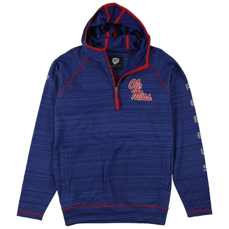 G-III Sports Womens Mississippi Rebels Hoodie Sweatshirt, Blue, Large Gym