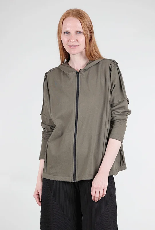 Seamed Hoodie, Loden Gym