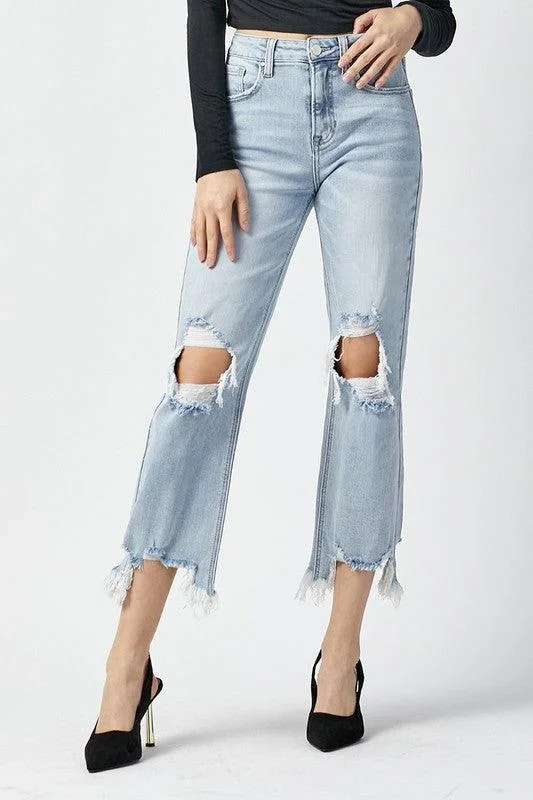 ADAM HIGH RISE STRAIGHT CROP JEANS Cashmere