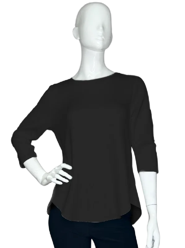 Zofi Top | Black Laid - back Women's Style