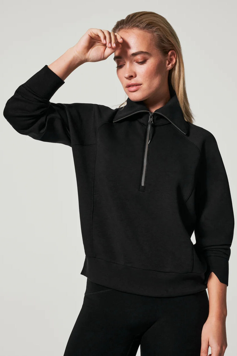 Spanx Air Essentials Half Zip Pullover Edgy Women's Punk