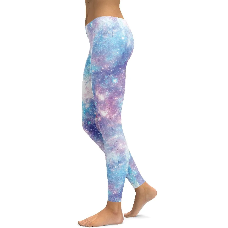 Pastel Galaxy Leggings Elegant Women's 