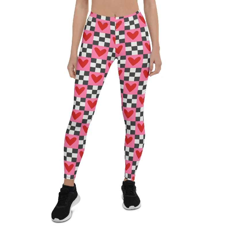 Checkered Romance Leggings Business