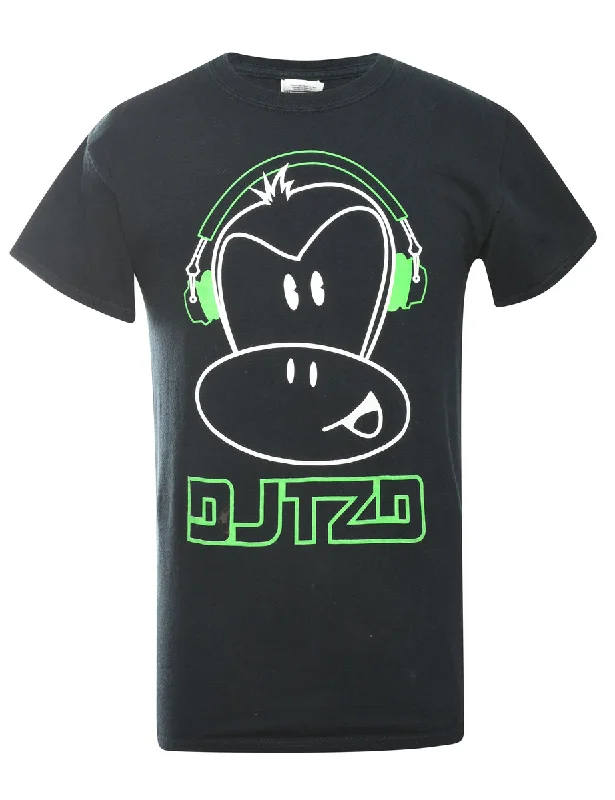 DJTZD Printed T-shirt - S Hip Women's Retro