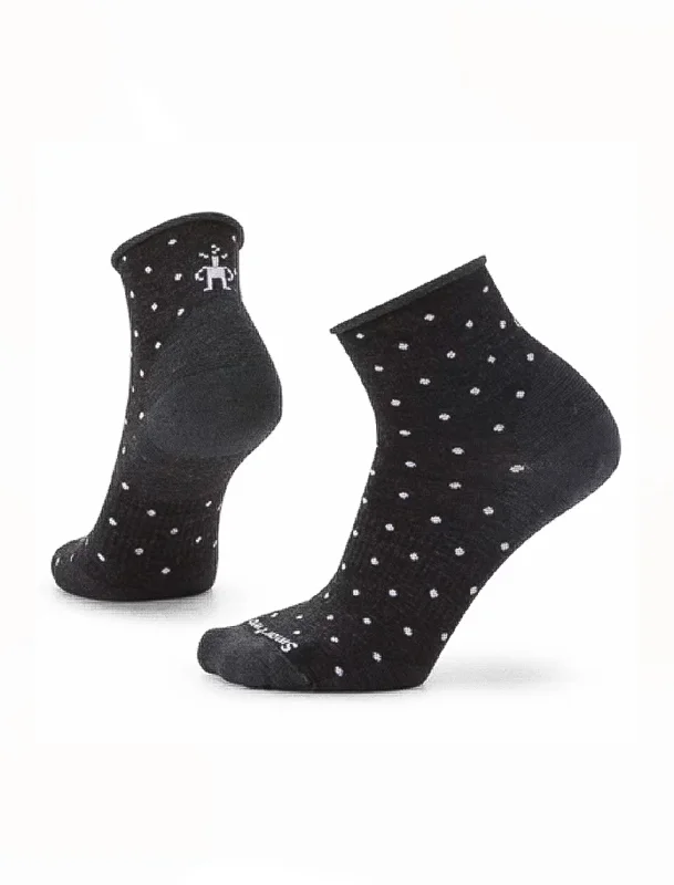 Everyday Classic Dot Ankle Socks, Charcoal Cozy Women's Winter