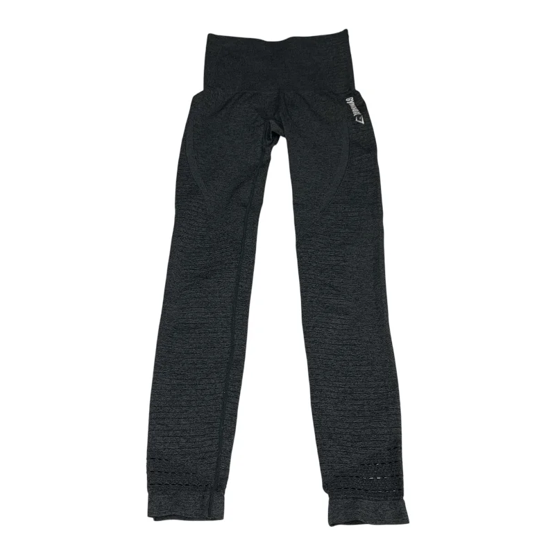 Athletic Leggings By Gym Shark In Grey, Size: Xs Casual Women's Loose - fitting