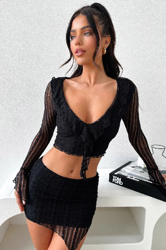 Aperol Skirt - Black Relaxed Women's 