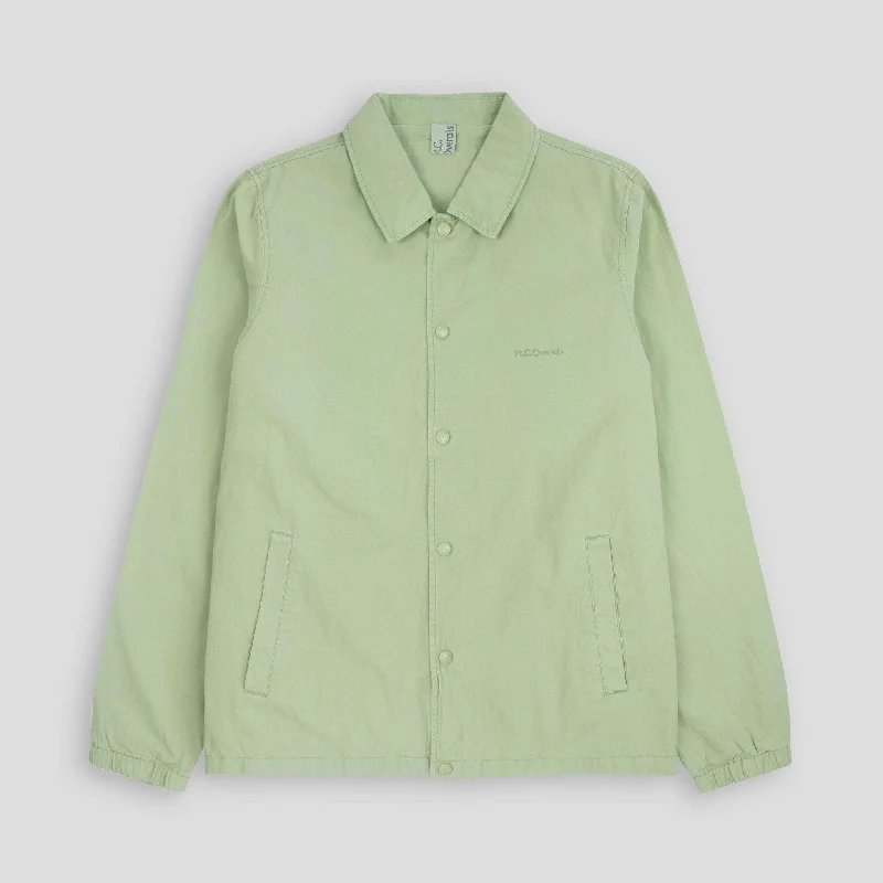 Lightweight Cotton Coach Jacket Dark Mint Bold Women's Statement