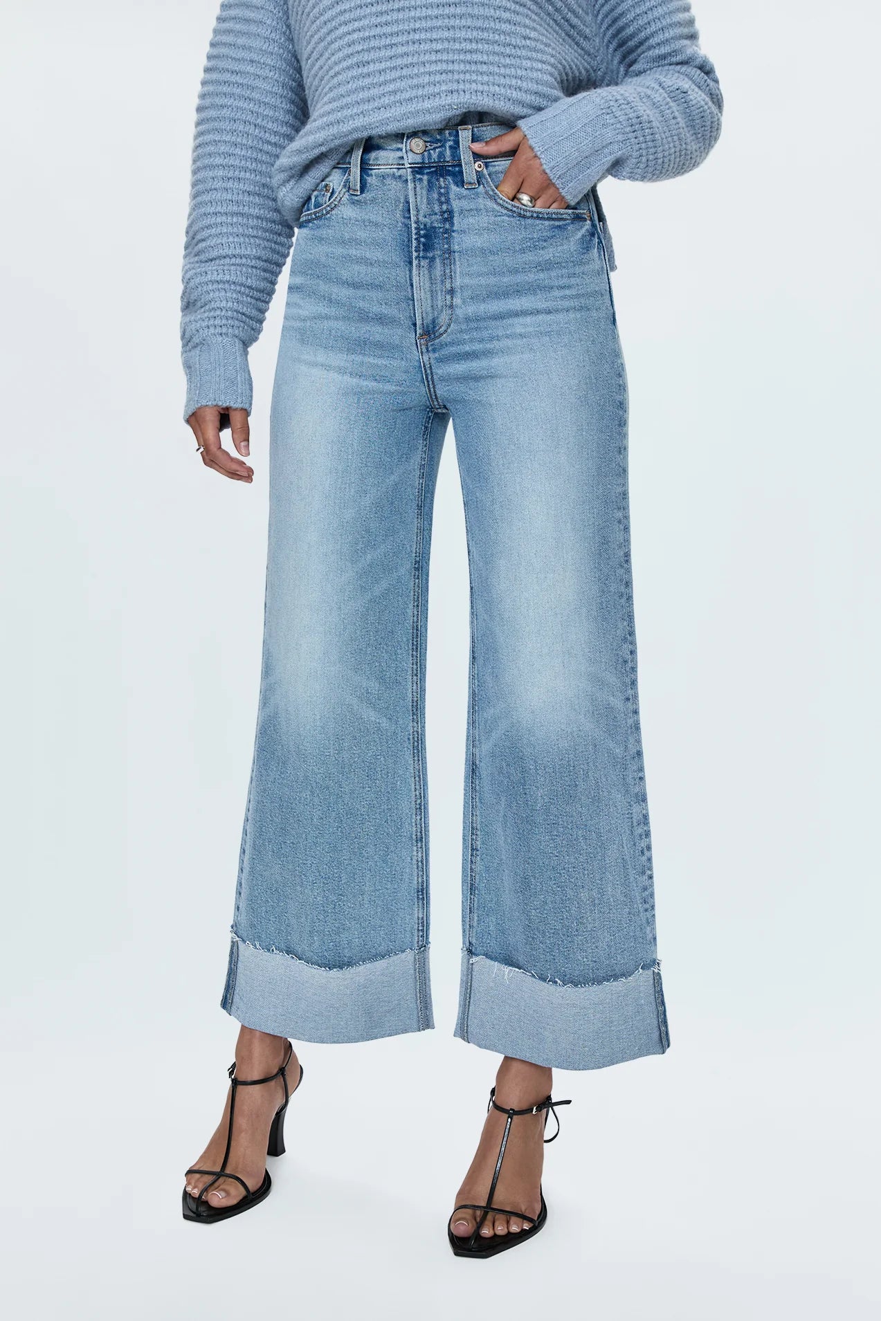 LANA WIDE LEG CROP Laid - back Women's Style