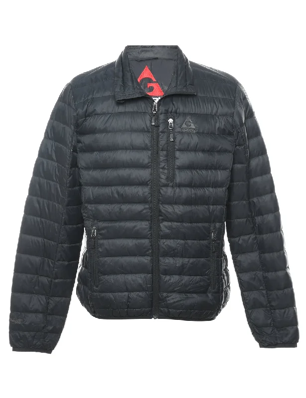Gerry Zip Front Black Puffer Jacket - M Practical Women's Quick - dry