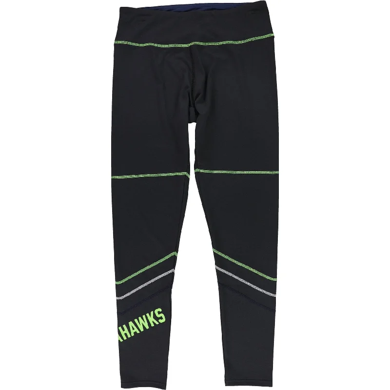 G-III Sports Womens Seattle Seahawks Compression Athletic Pants, Black, Medium Confident Women's Power