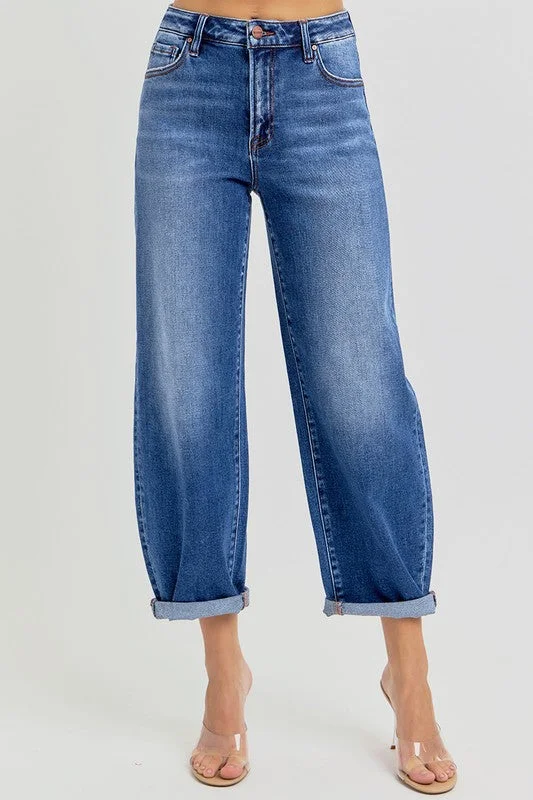 HANNAH HIGH RISE CROP MILD BARREL JEANS Artistic Women's Avant - 