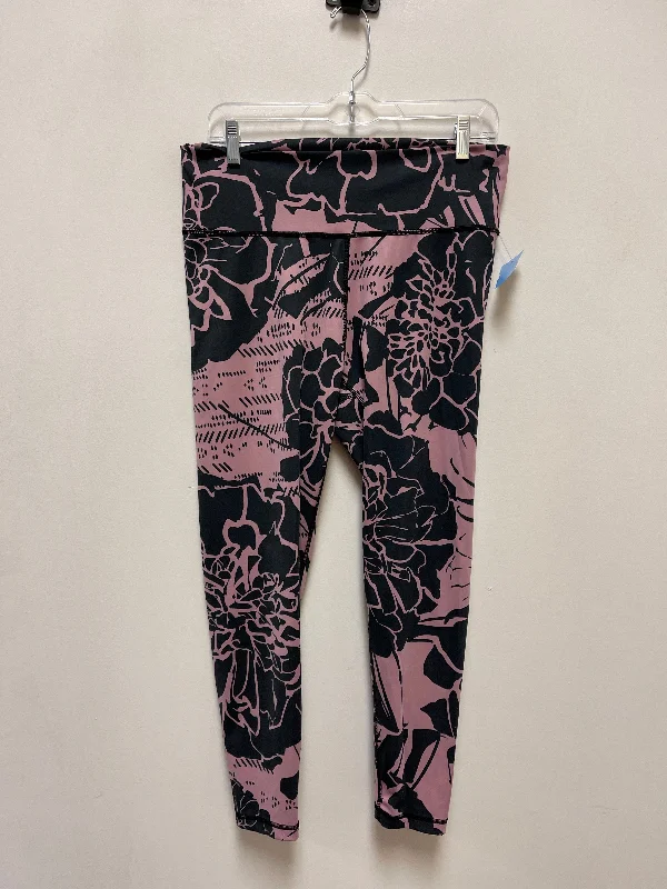 Athletic Leggings By Adidas In Black & Pink, Size: Xl Vintage Women's 1970S 