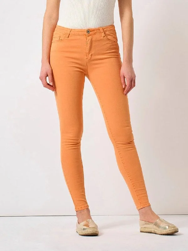 Jeans slim orange taille haute Country