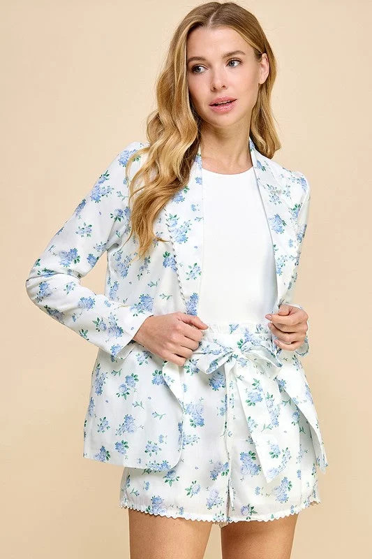 Spring Showers Floral Blazer Australian Beach