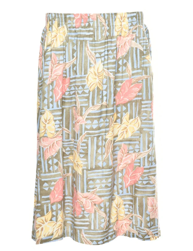 Floral Petites Maxi Skirt - S Traditional Women's 