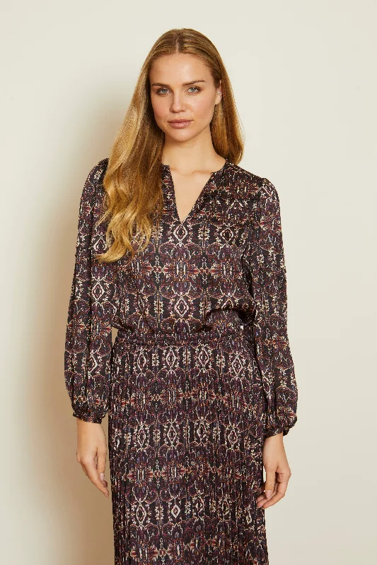 Caballero Pearl Deco Top Sophisticated Women's Tailored