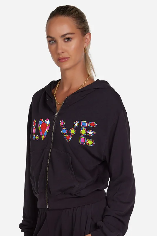 Lauren Moshi Lachelle Diamond Evil Eye Hoodie Luxurious Women's High -  end