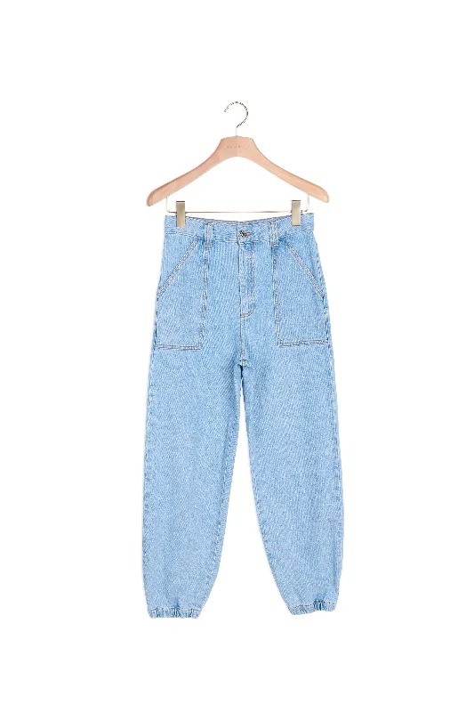 Jean en denim délavé Vintage Women's 1970S 