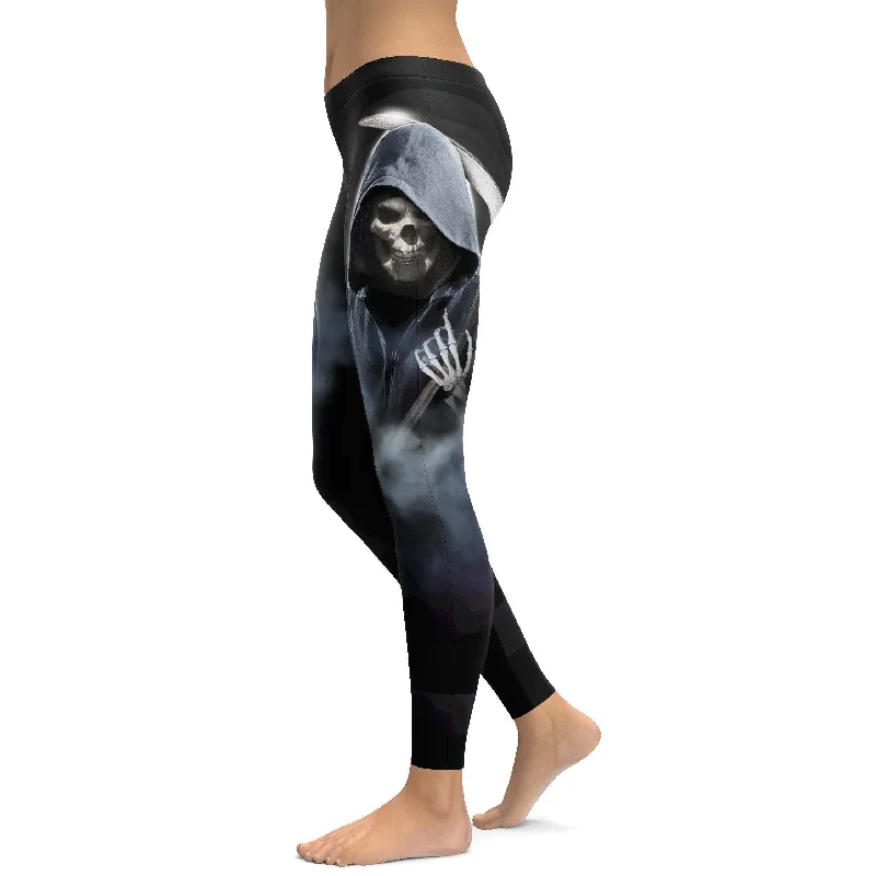 Grim Reaper Leggings Trendy Women's 