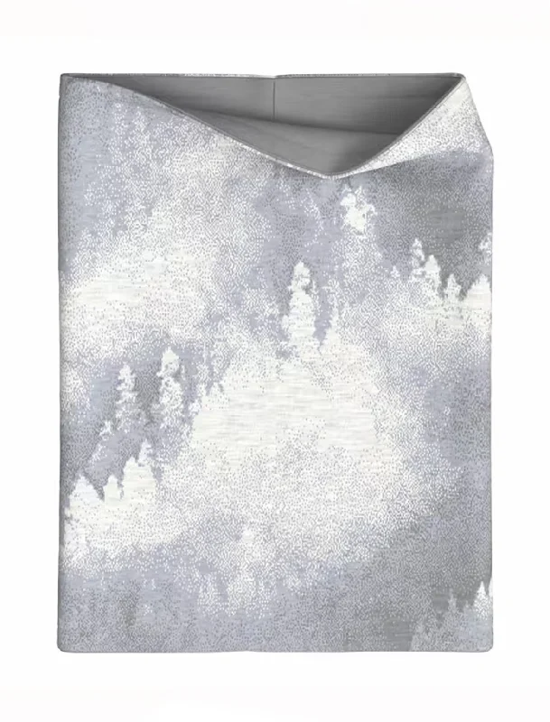Thermal Reverse Neck Gaiter, Light Gray Foggy Pines performance