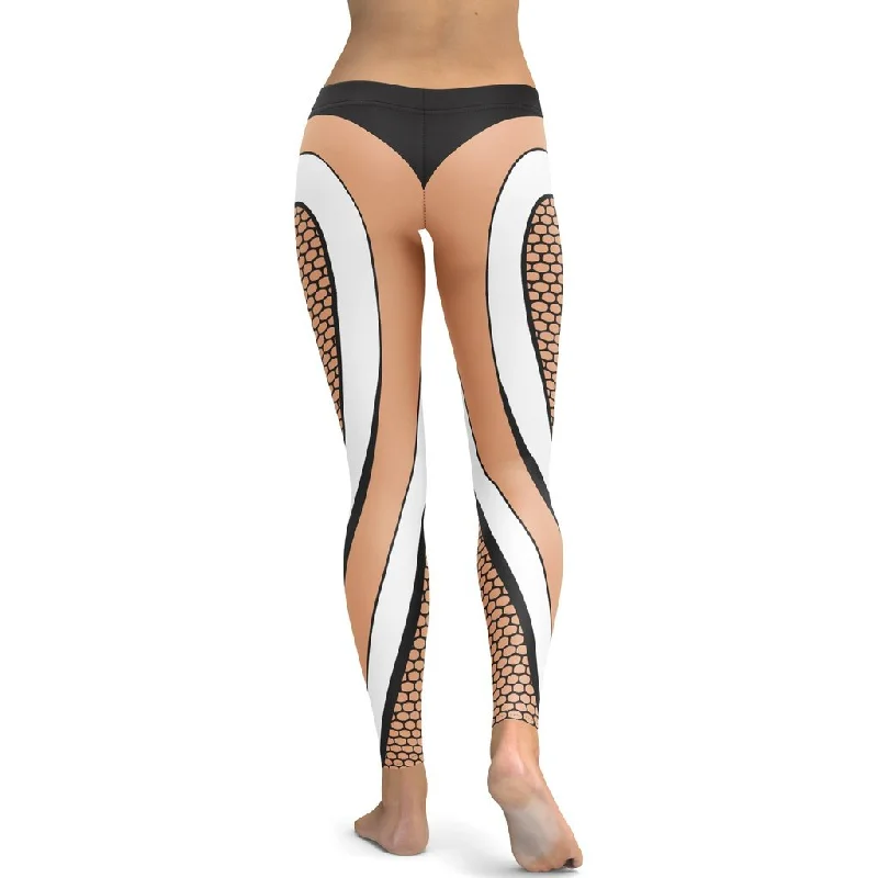 Bold Line Leggings Sporty Women's Athleisure 