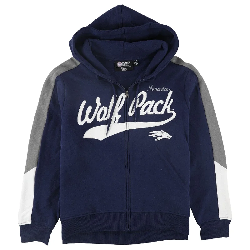 G-III Sports Womens Nevada Wolf Pack Hoodie Sweatshirt, Blue, X-Large Women