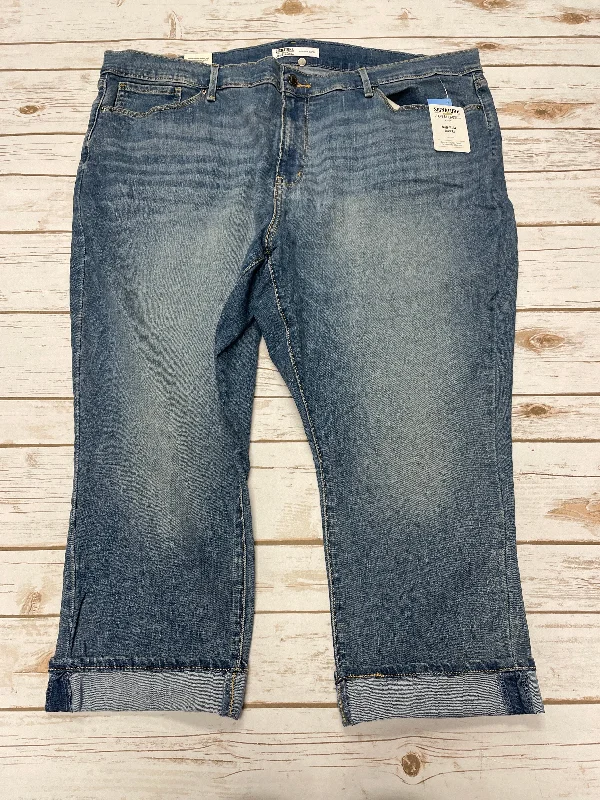 Jeans Cropped By Levis Signature In Blue Denim, Size: 24 Monochromatic All - in - one