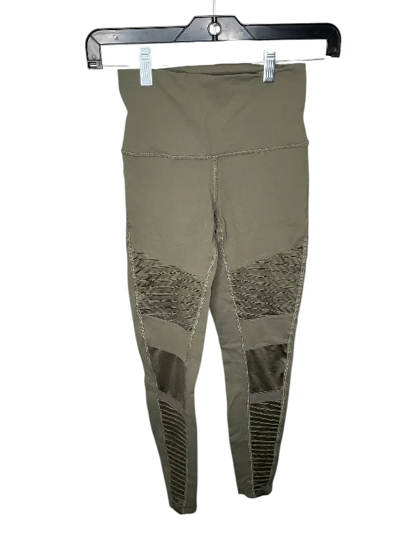 Athletic Leggings By Alo In Green, Size: Xs British Gentlewoman Style