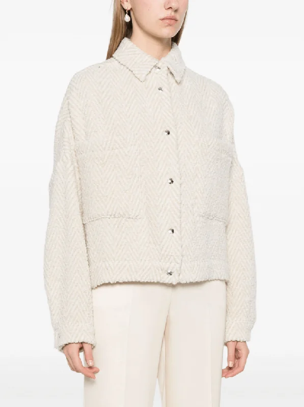 Sezra jacket in white/beige French