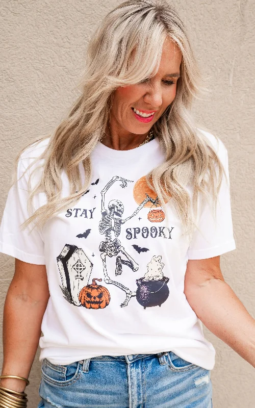 Stay Spooky Graphic T-shirt - Final Sale Unique Women's Upcycled