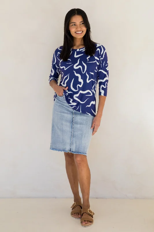 Long Sleeve Hi Low Kiana Top | Seaport Adventure