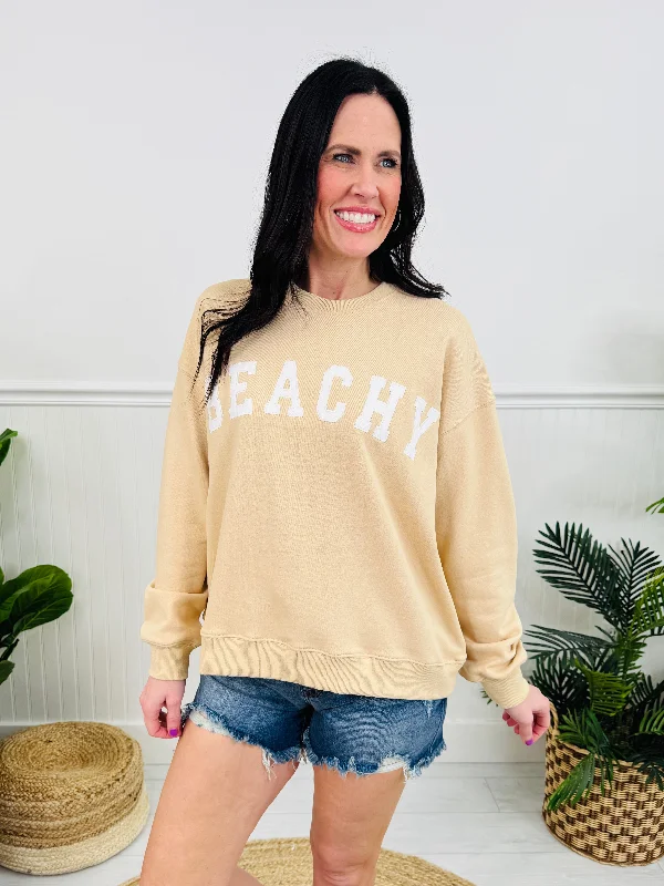 Sandswept Comfort Sweatshirt Cozy Women's Sherpa - lined