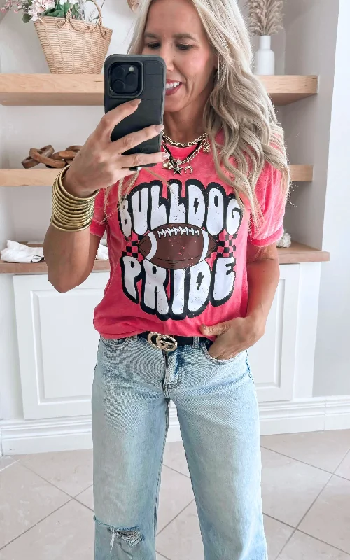 BULLDOG Pride Graphic T-shirt Minimalist Women's Casual