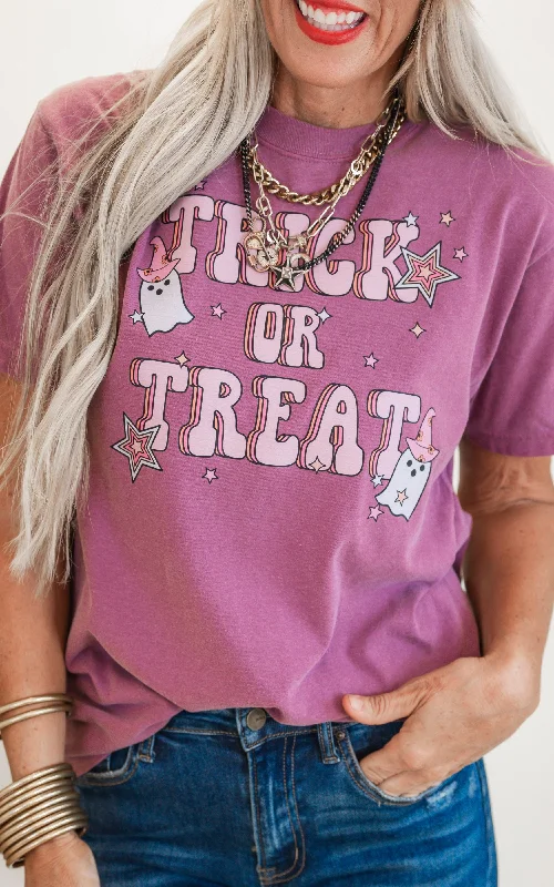Trick or Treat Garment Dyed Graphic T-shirt - FINAL SALE Monochromatic All - in - one