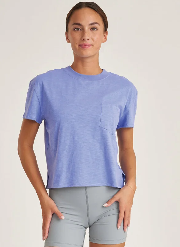 Crew Neck Pocket Tee - FINAL SALE Sporty Women's Athleisure 