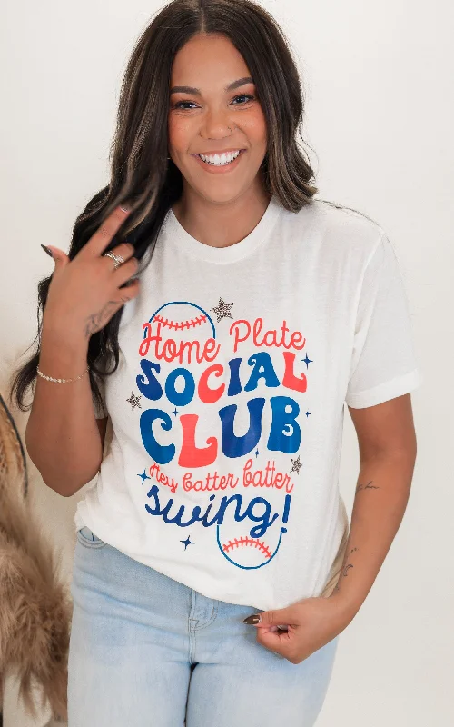 Home Plate Social Club Graphic T-shirt** Relaxed Women's Beachy