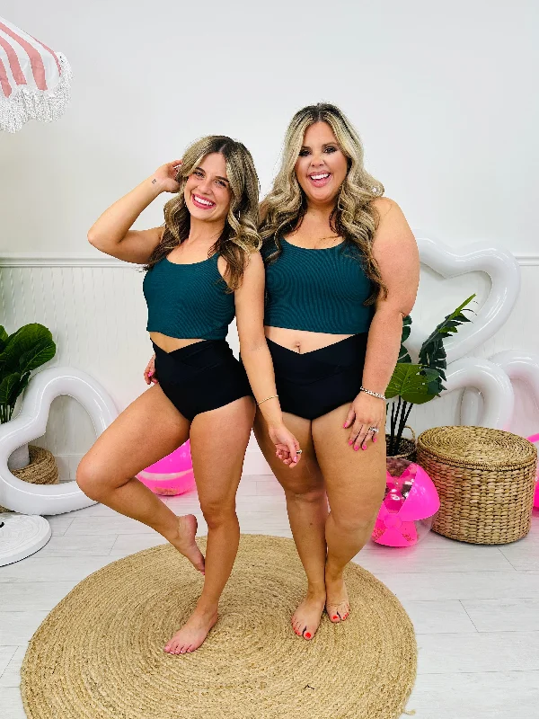 The Morgan Swim Top in Teal Traditional Women's 